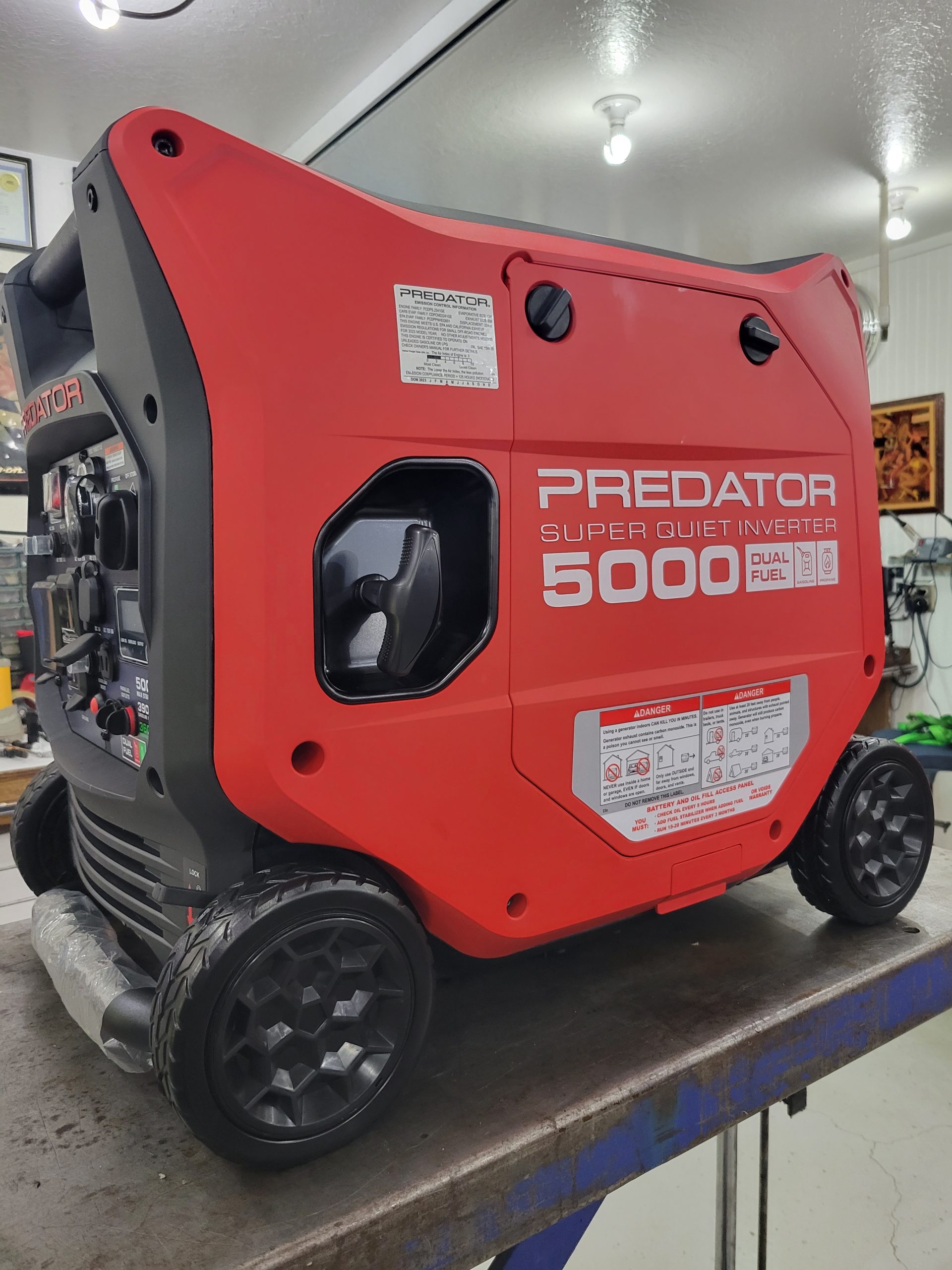 Predator 5000 Extended Run Time Fuel Kit with fuel pump included.